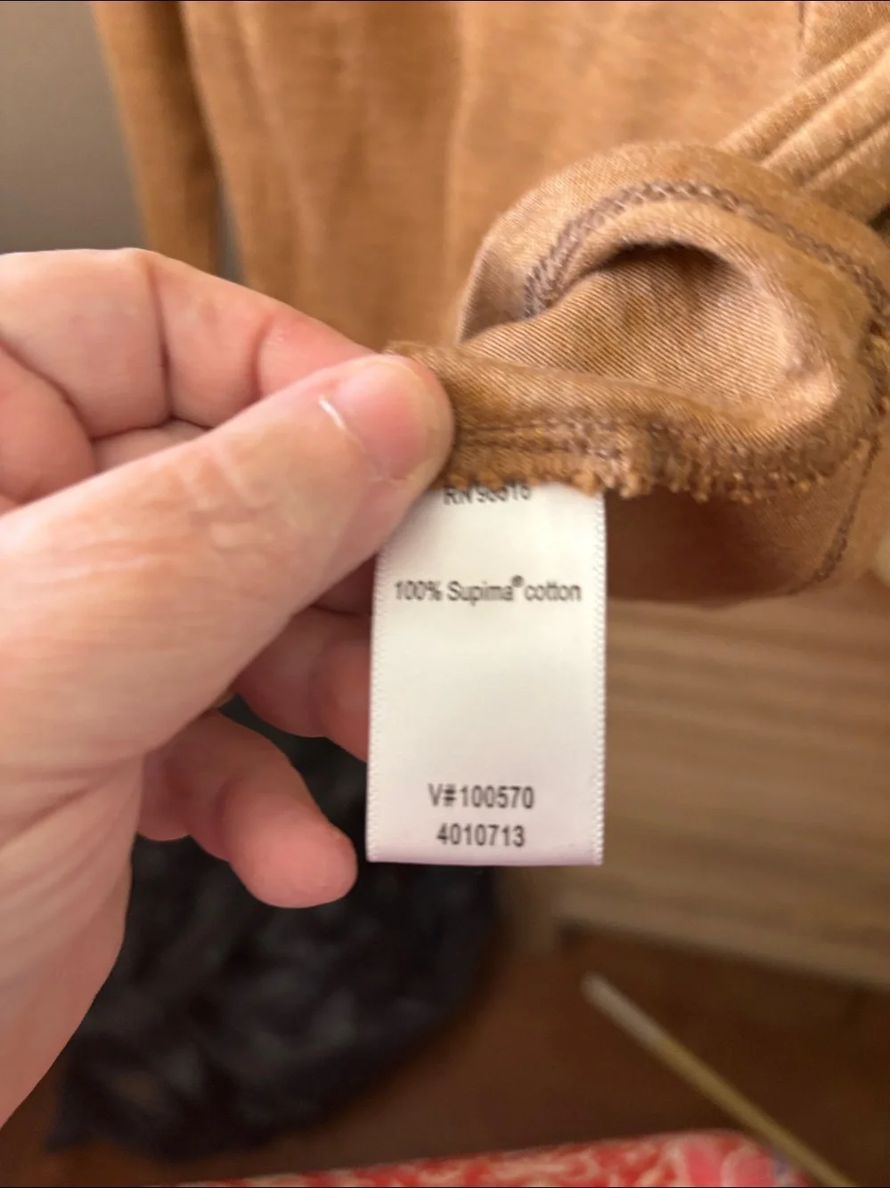 Coldwater Creek Camel Turtleneck Long Sleeve Top XS - Picture 4 of 4